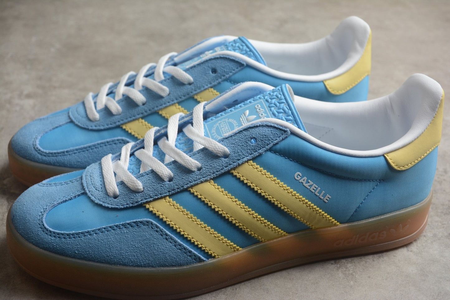 Fabrika Supply Gazelle Sky Blue / Yellow | sapatilhas Sole Rua